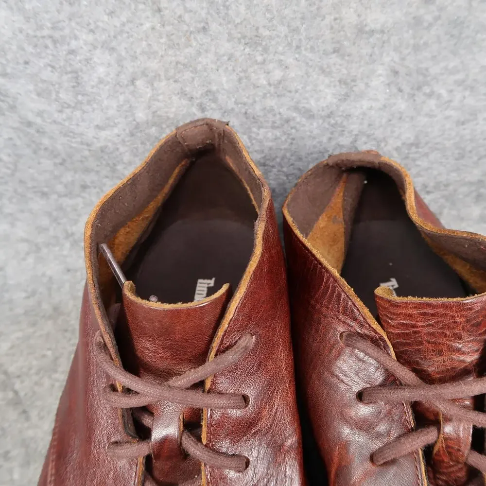 Timberland Shoes Mens 9 Yorkdale Chukka Leather Lace Up Streetwear Classic Brown